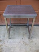 Table inox centrale